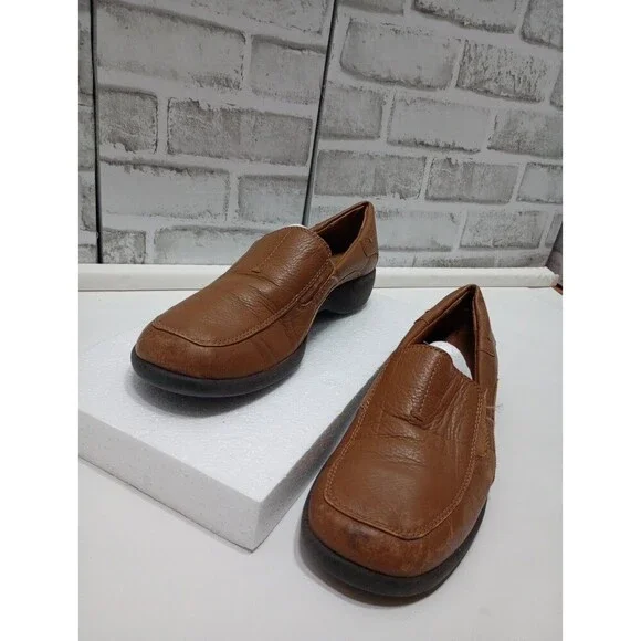 Nicole Natural Tan Leather Loafer  Flats Womens - Size 8.5 M - Picture 3 of 10
